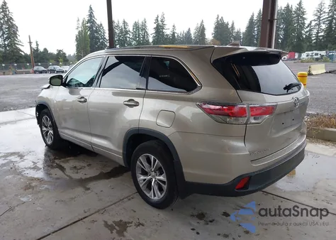 2015 Toyota Highlander Xle V6 из США, поврежденный, VIN 5TDJKRFH4FS150828